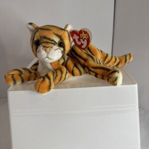 TY Beanie Baby - INDIA the Tiger (7‎ inch) Retired New With Tag